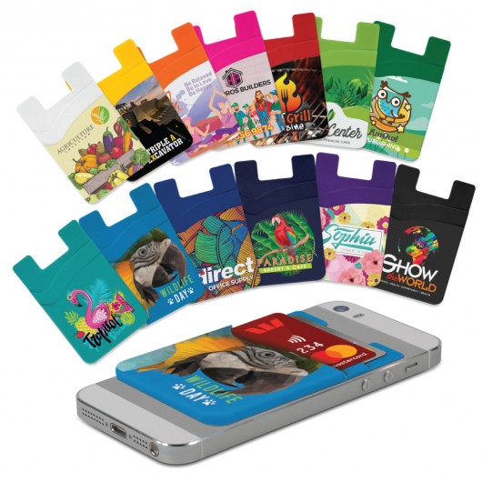 Full Colour Dual Silicone Phone Wallets